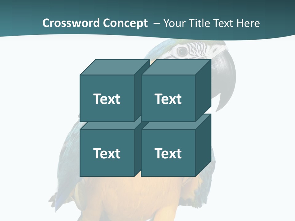 Blue Animal View PowerPoint Template