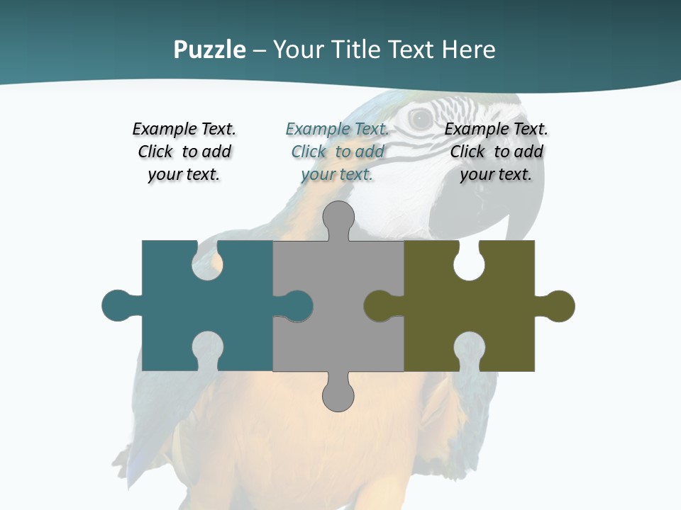 Blue Animal View PowerPoint Template