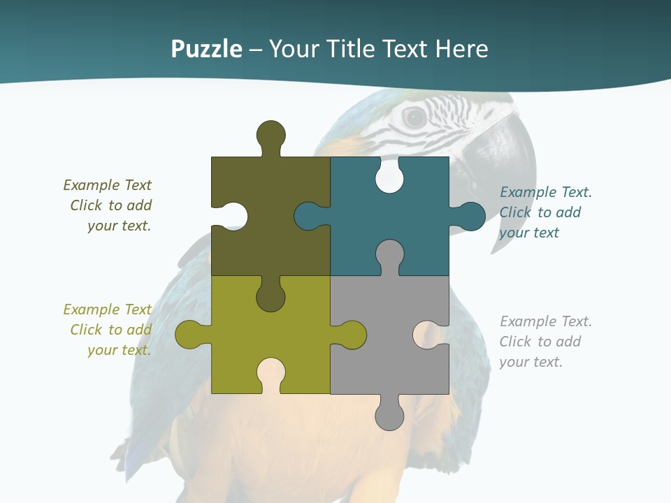 Blue Animal View PowerPoint Template