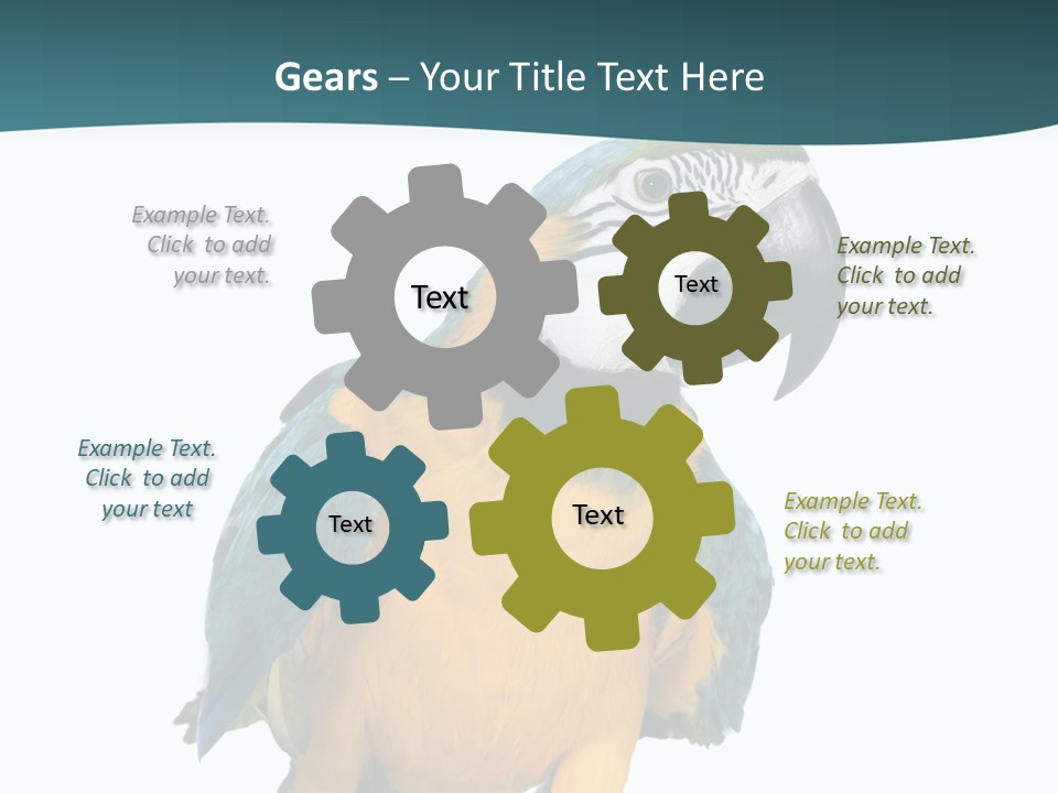 Blue Animal View PowerPoint Template