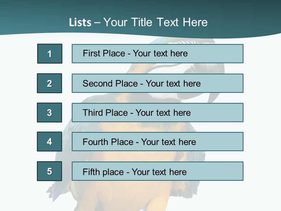 Blue Animal View PowerPoint Template
