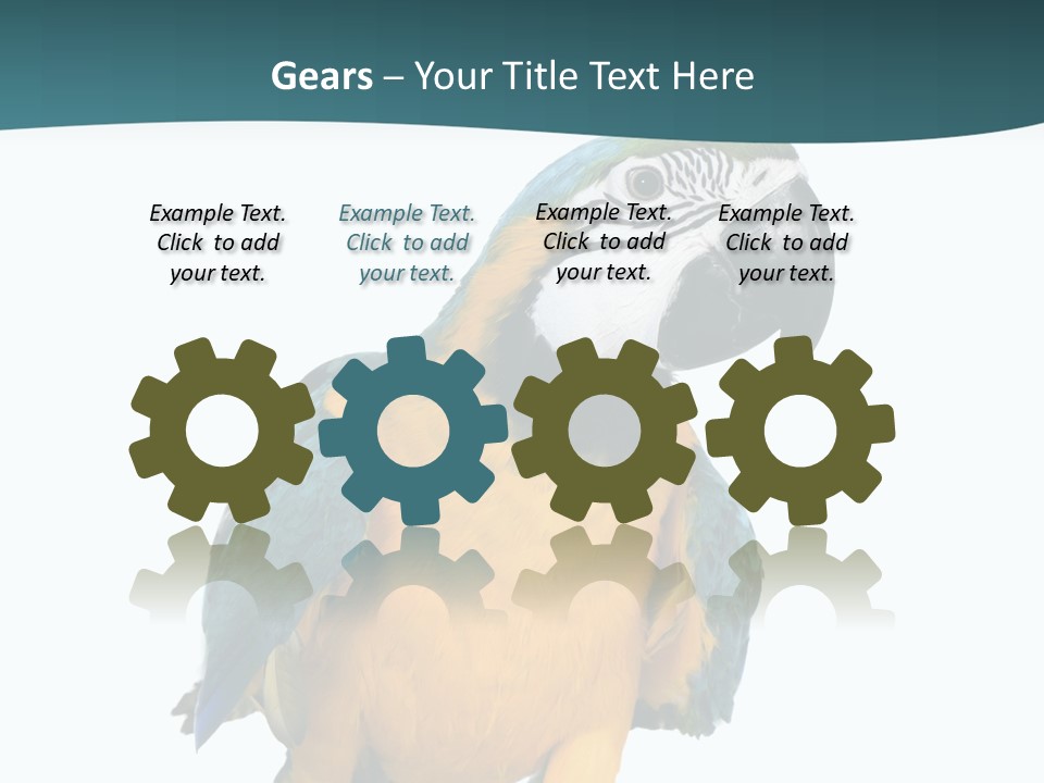 Blue Animal View PowerPoint Template