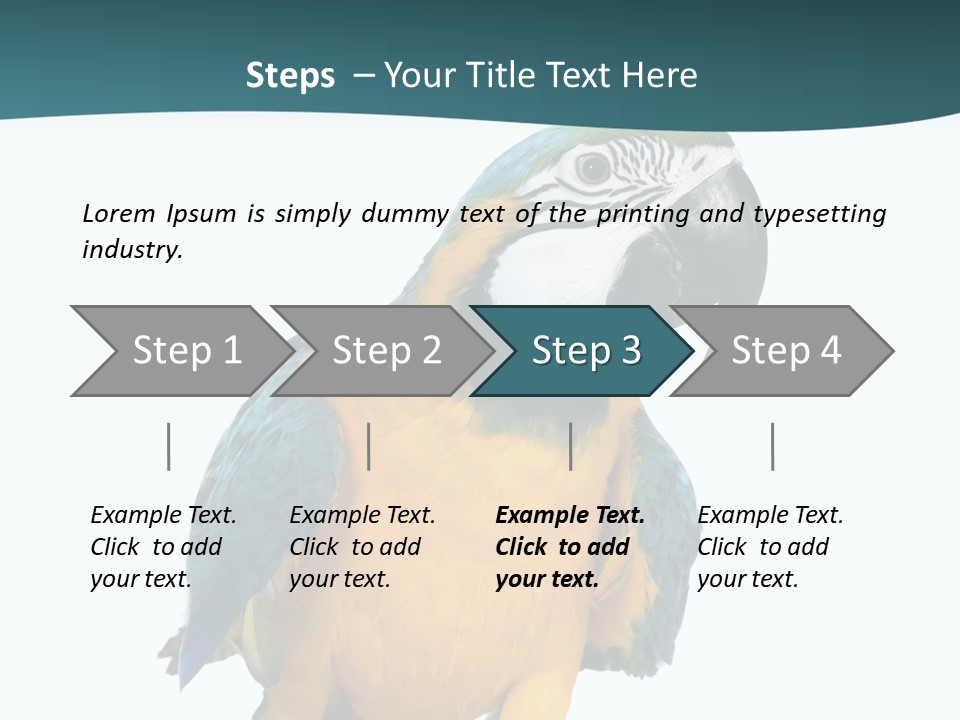Blue Animal View PowerPoint Template