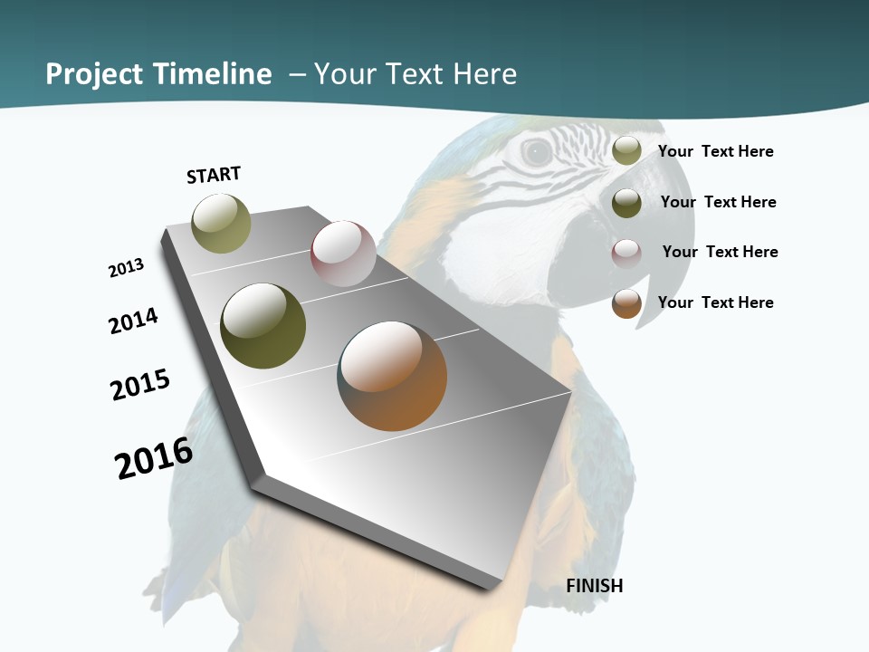 Blue Animal View PowerPoint Template