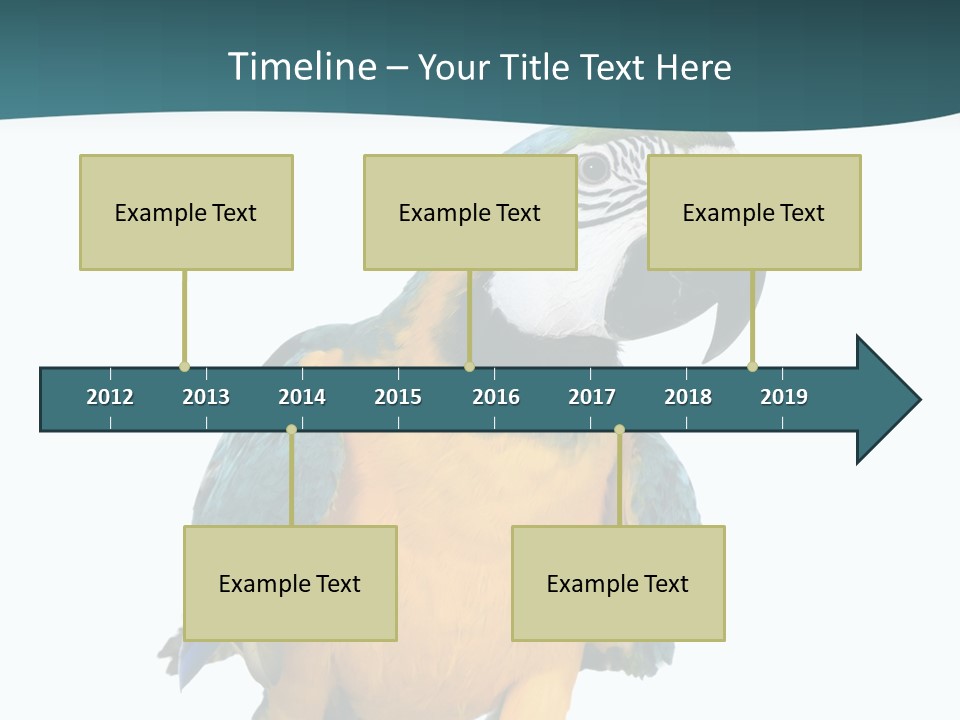 Blue Animal View PowerPoint Template