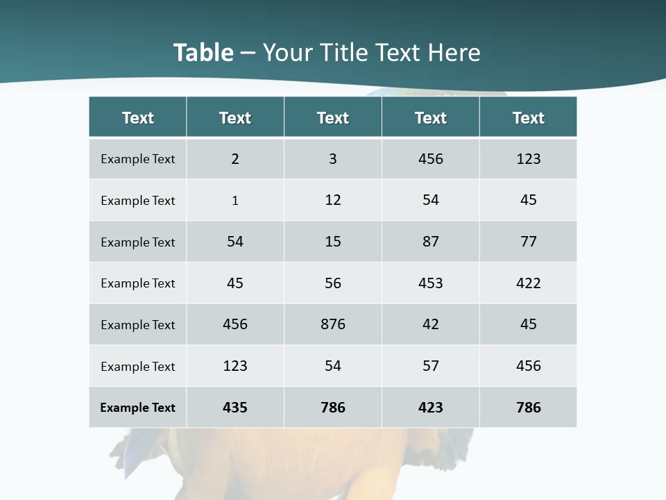 Blue Animal View PowerPoint Template