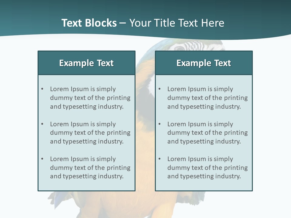 Blue Animal View PowerPoint Template