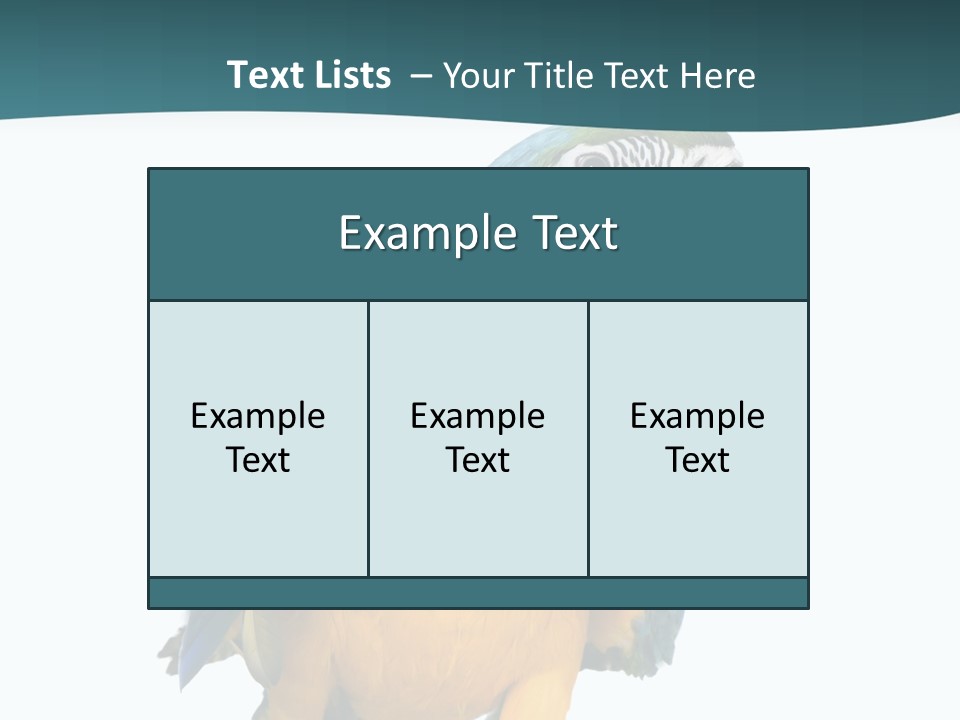 Blue Animal View PowerPoint Template