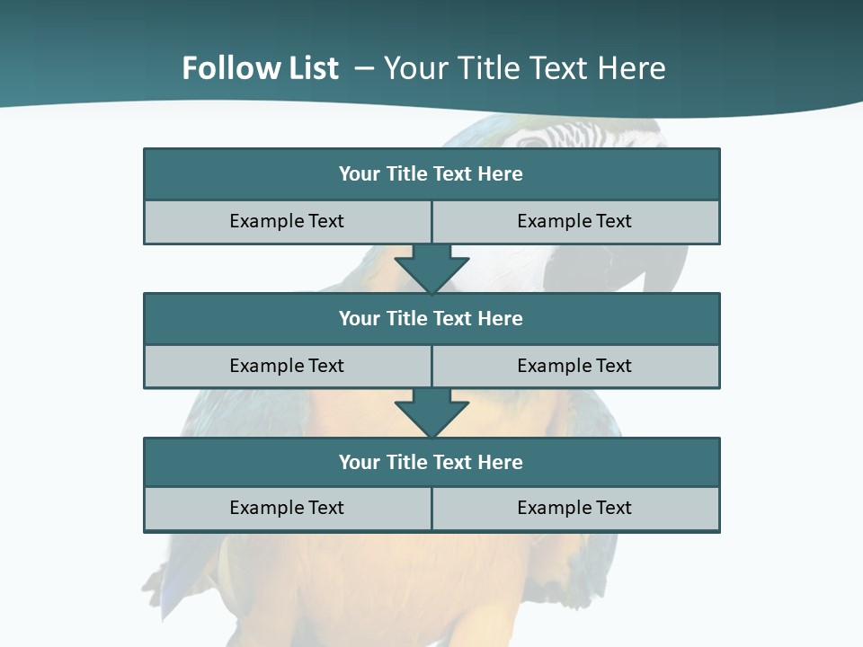 Blue Animal View PowerPoint Template