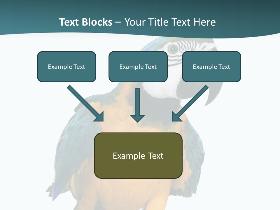 Blue Animal View PowerPoint Template