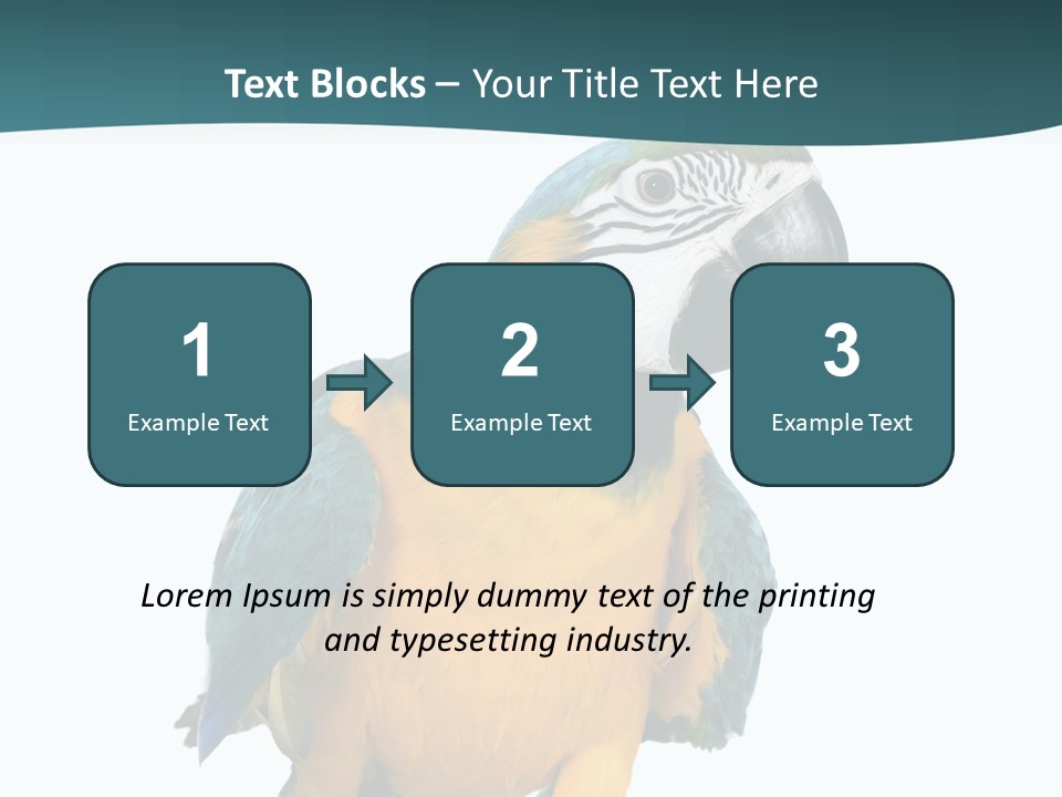 Blue Animal View PowerPoint Template