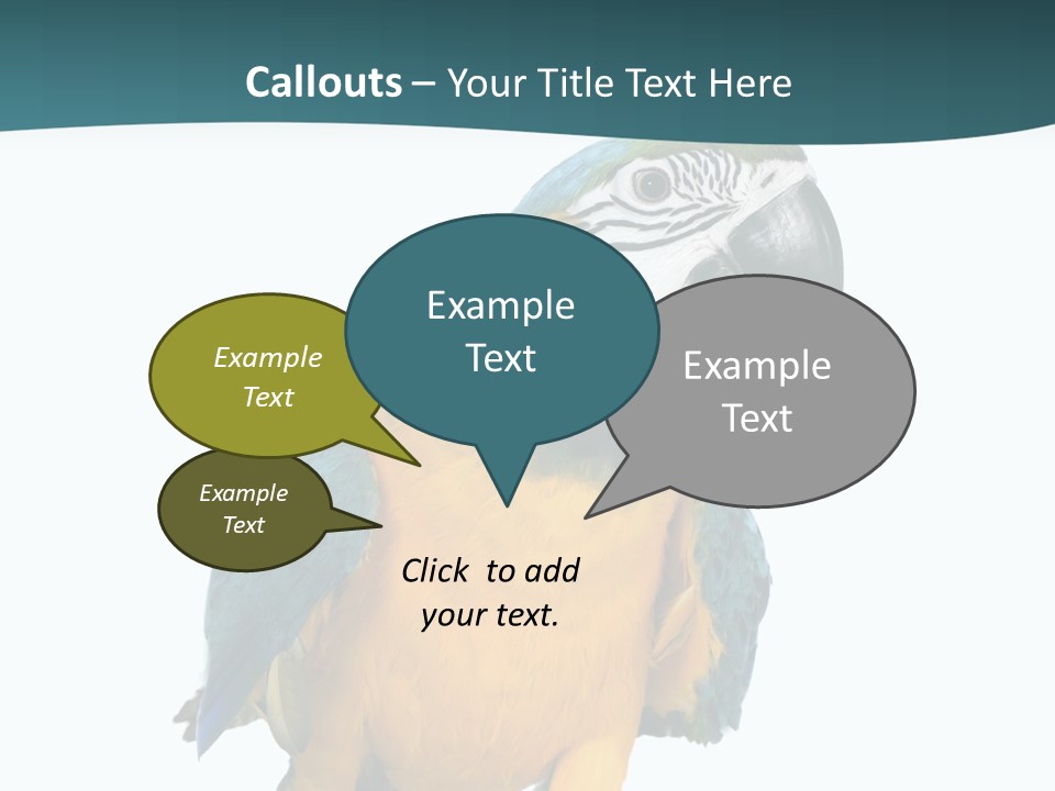 Blue Animal View PowerPoint Template