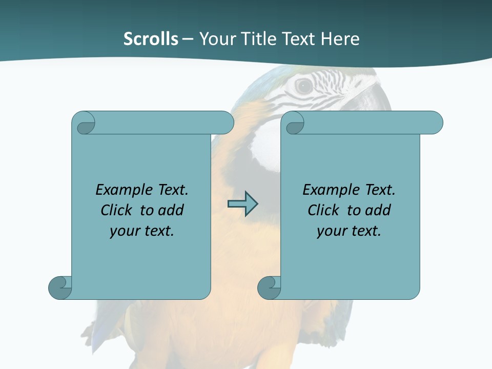 Blue Animal View PowerPoint Template