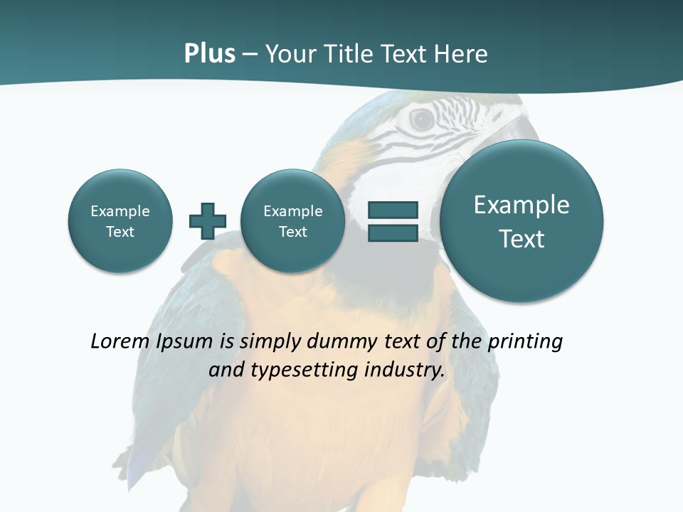 Blue Animal View PowerPoint Template
