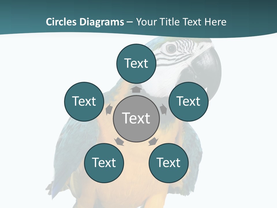 Blue Animal View PowerPoint Template