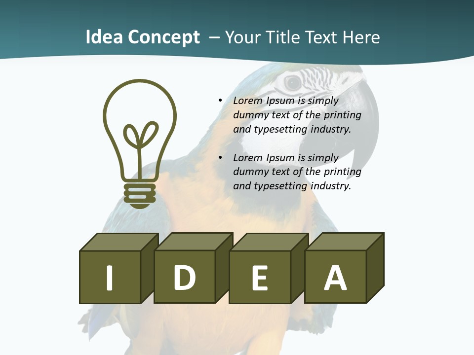 Blue Animal View PowerPoint Template