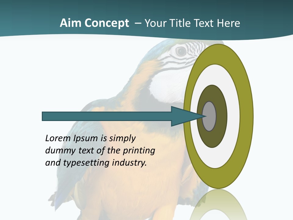 Blue Animal View PowerPoint Template