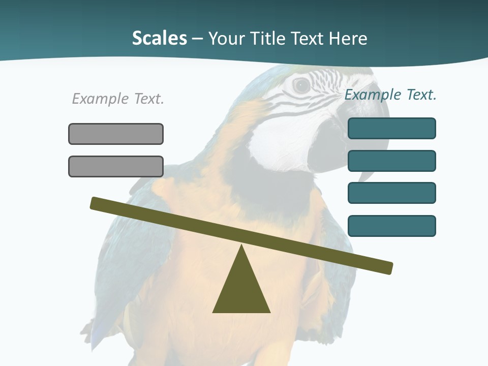 Blue Animal View PowerPoint Template
