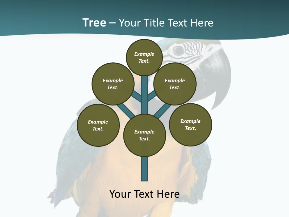 Blue Animal View PowerPoint Template