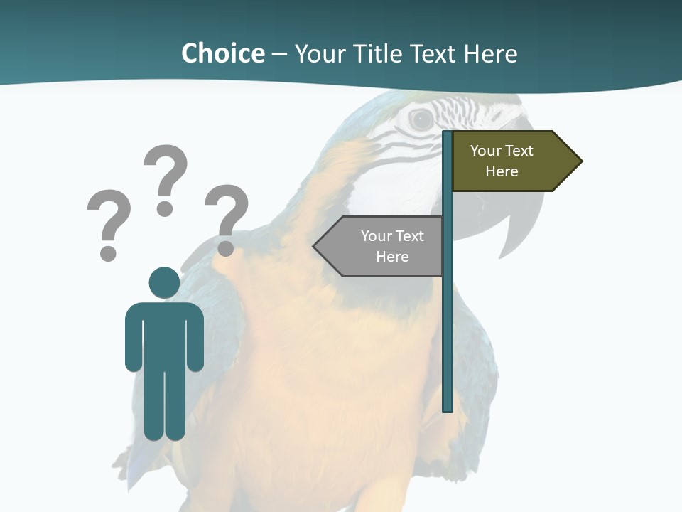 Blue Animal View PowerPoint Template