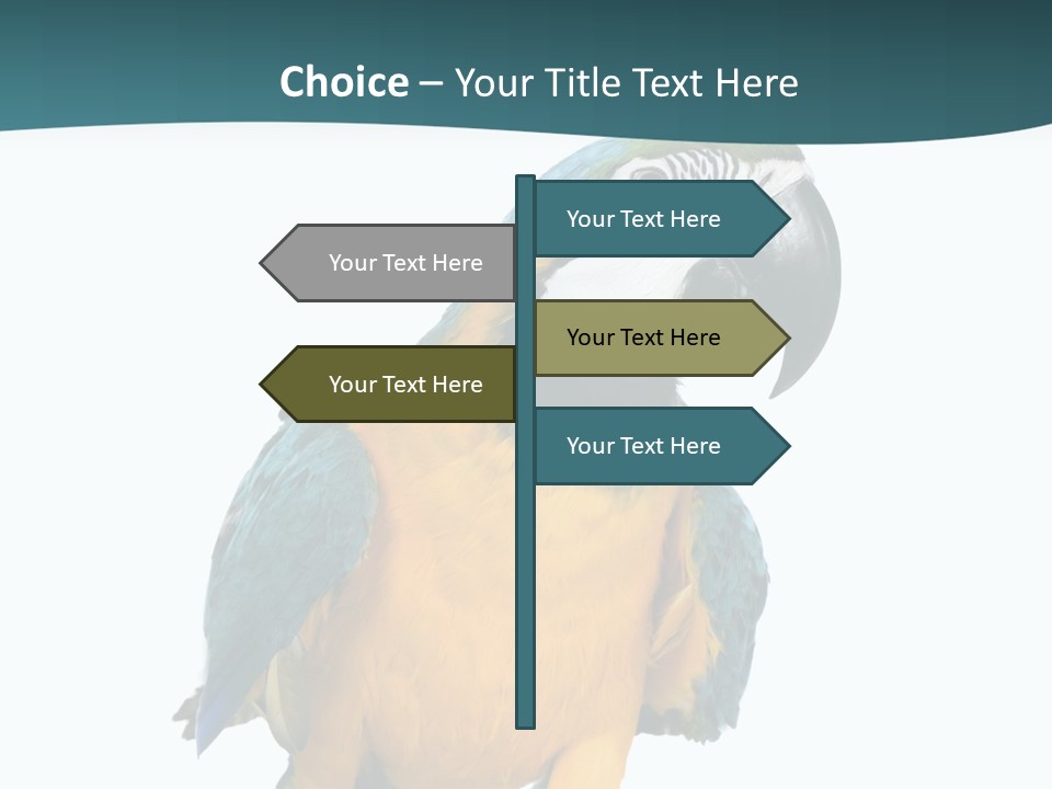 Blue Animal View PowerPoint Template