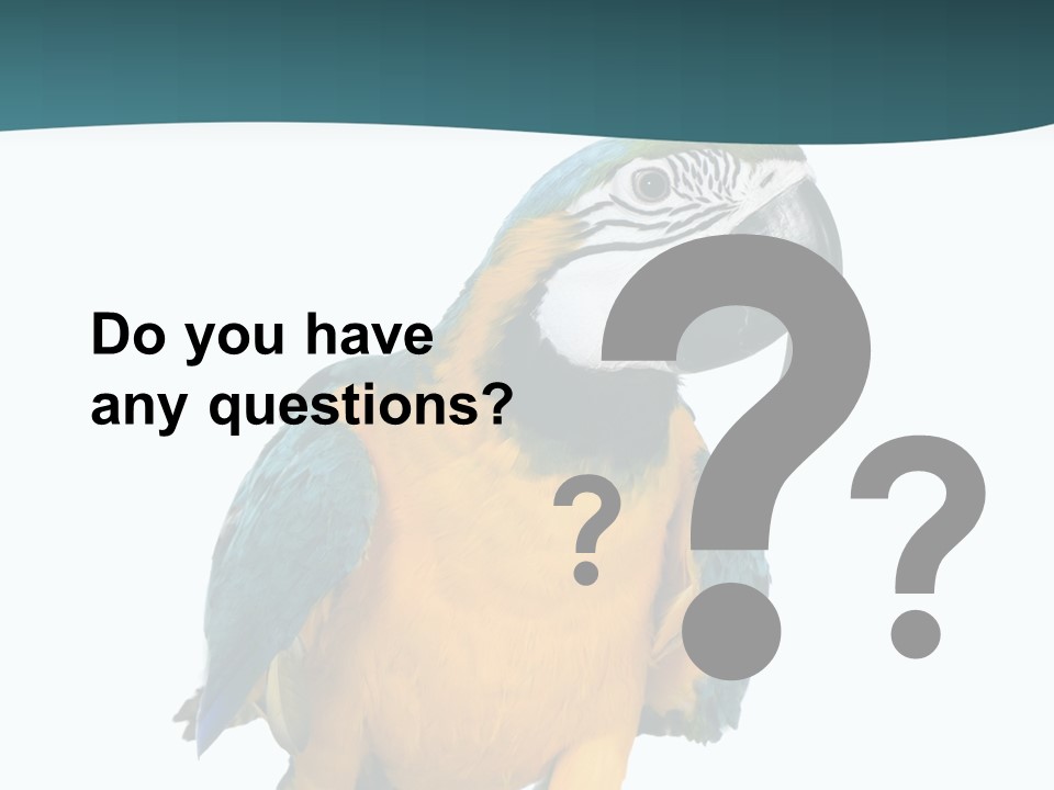 Blue Animal View PowerPoint Template