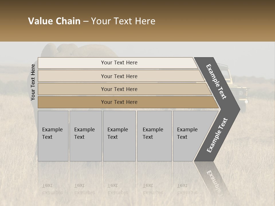Elephant Fourwheel Mara PowerPoint Template