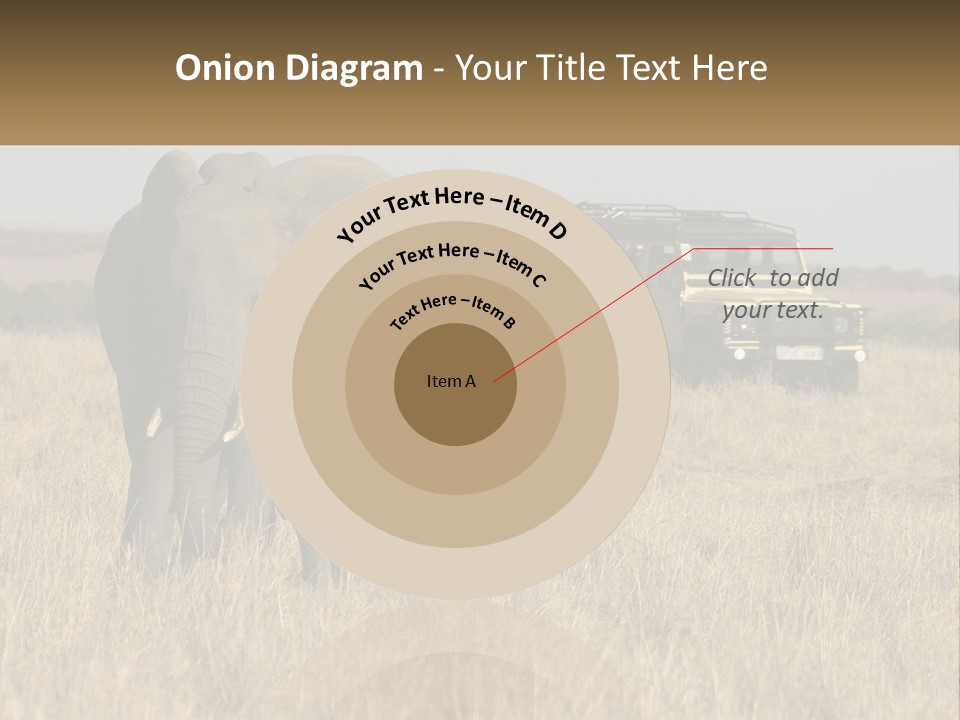 Elephant Fourwheel Mara PowerPoint Template