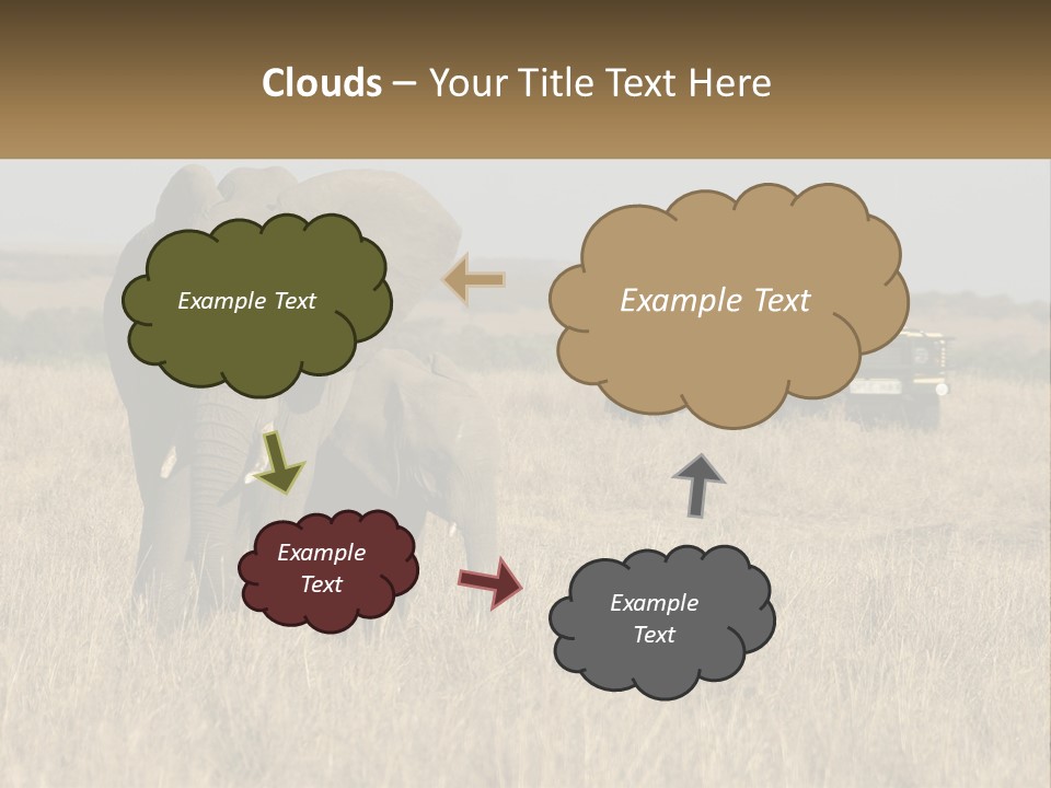 Elephant Fourwheel Mara PowerPoint Template