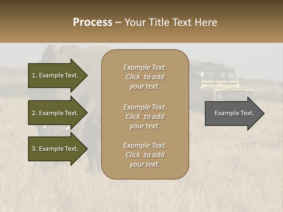 Elephant Fourwheel Mara PowerPoint Template