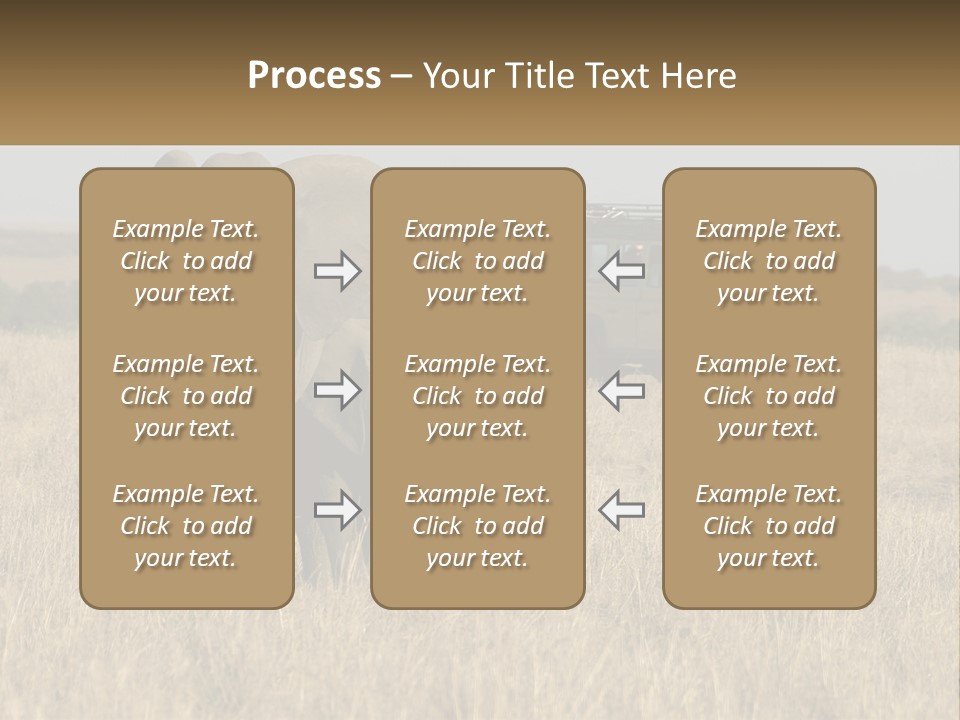 Elephant Fourwheel Mara PowerPoint Template