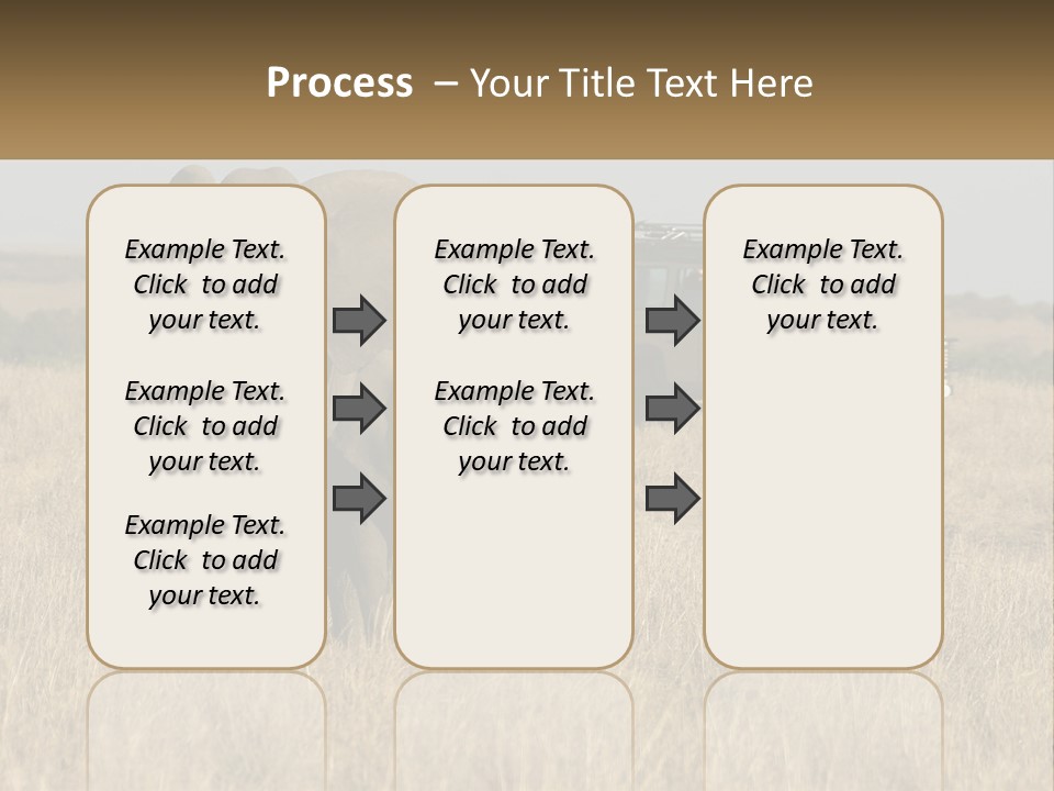 Elephant Fourwheel Mara PowerPoint Template