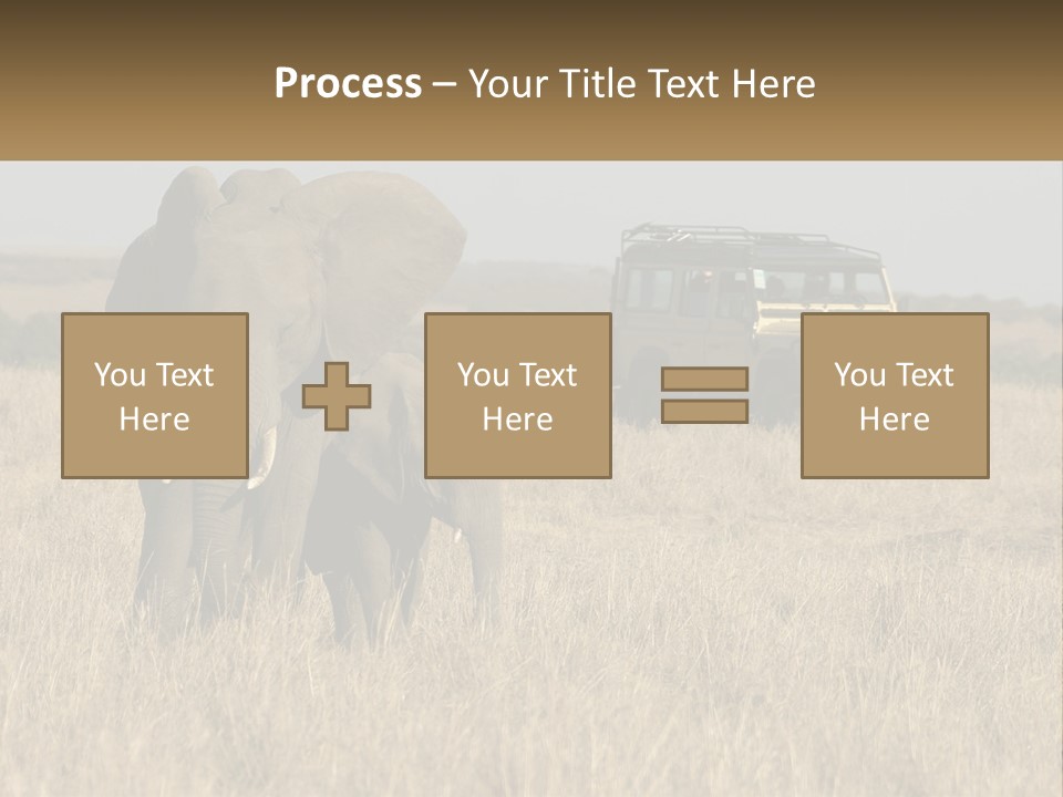 Elephant Fourwheel Mara PowerPoint Template