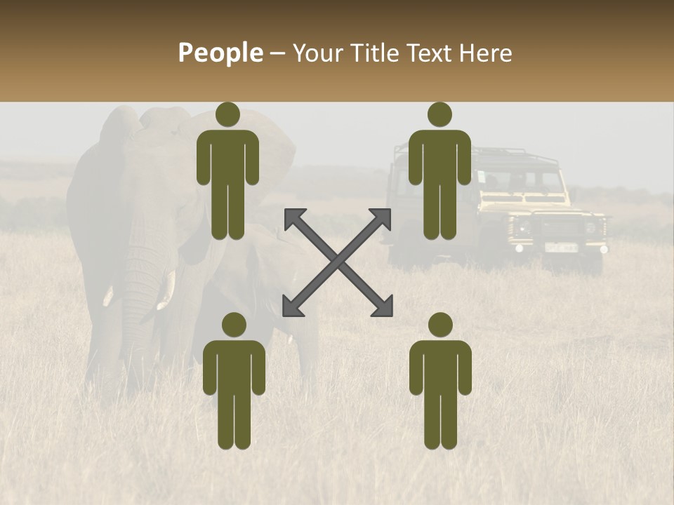 Elephant Fourwheel Mara PowerPoint Template