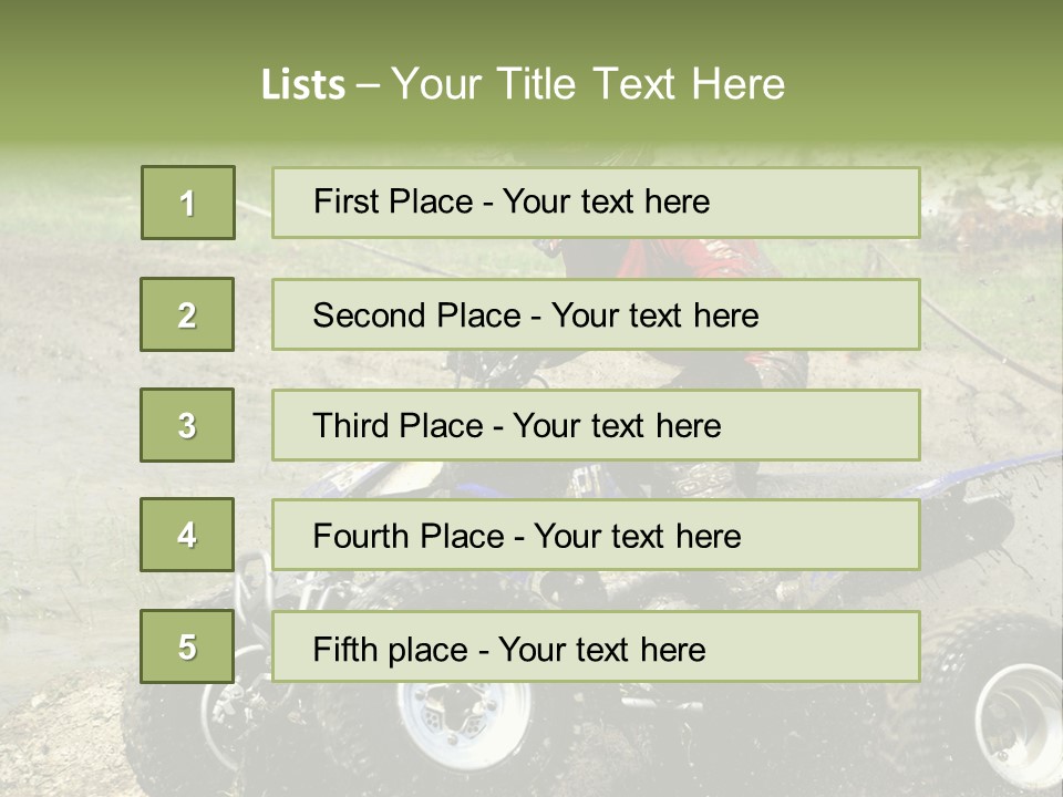 Winning Moving Outdoors PowerPoint Template