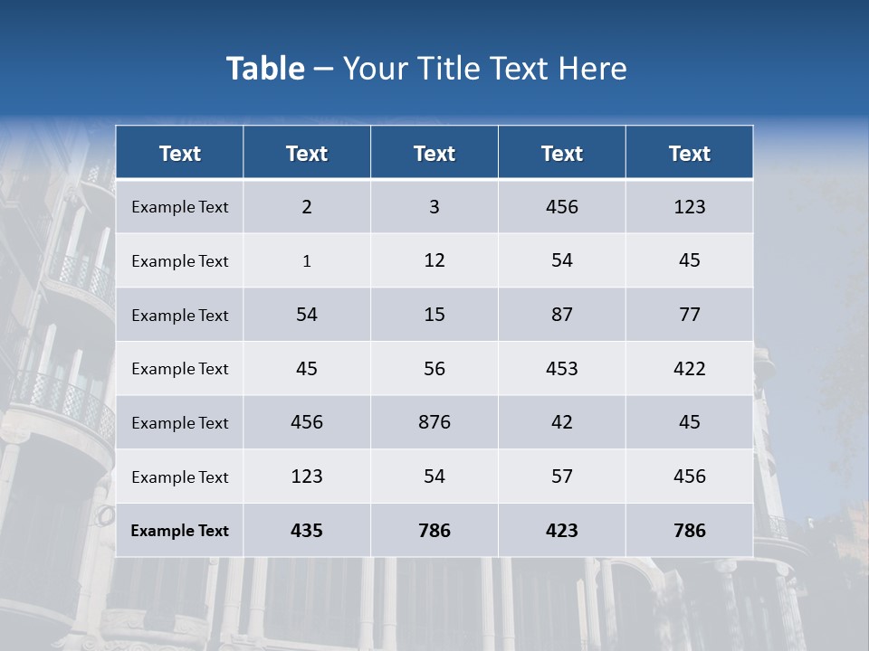 Vacation Center Spain PowerPoint Template