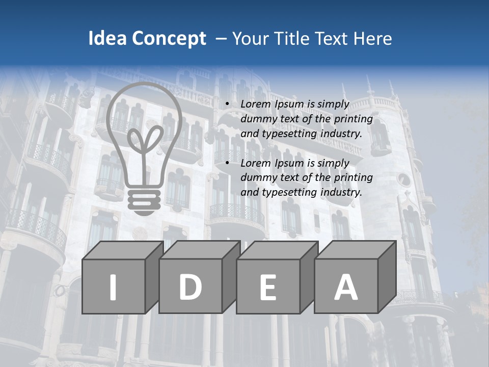 Vacation Center Spain PowerPoint Template