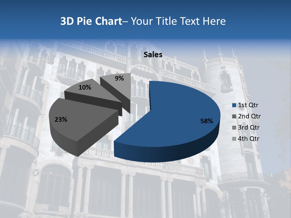 Vacation Center Spain PowerPoint Template