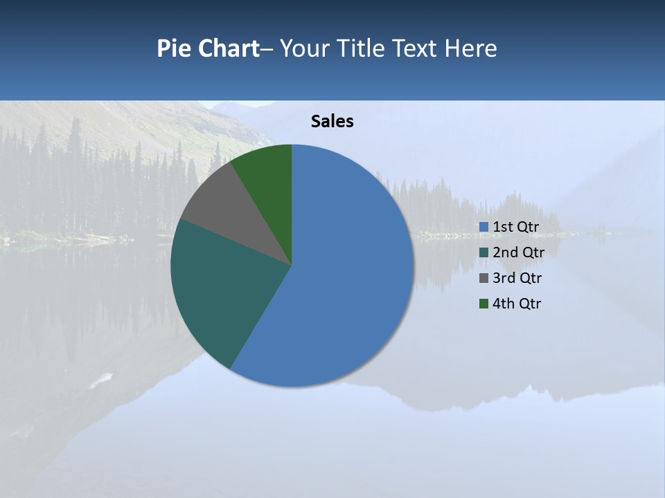 Western Landscape Mountains Symmetry PowerPoint Template