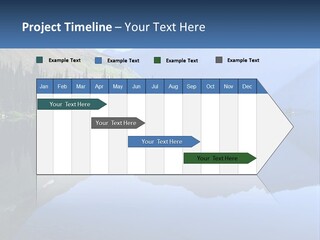 Western Landscape Mountains Symmetry PowerPoint Template