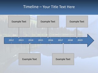 Western Landscape Mountains Symmetry PowerPoint Template