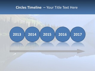 Western Landscape Mountains Symmetry PowerPoint Template