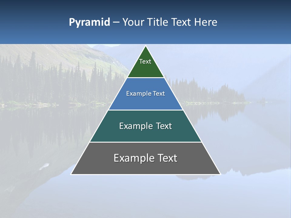 Western Landscape Mountains Symmetry PowerPoint Template