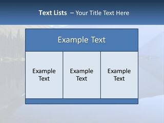 Western Landscape Mountains Symmetry PowerPoint Template