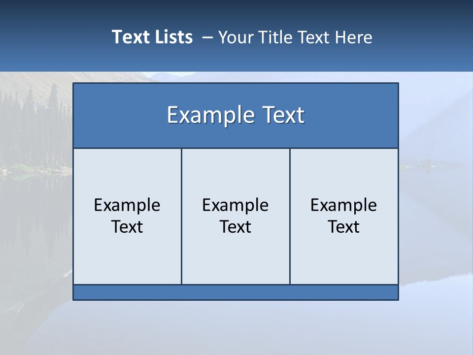 Western Landscape Mountains Symmetry PowerPoint Template