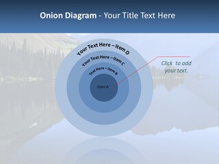 Western Landscape Mountains Symmetry PowerPoint Template