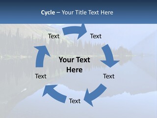 Western Landscape Mountains Symmetry PowerPoint Template