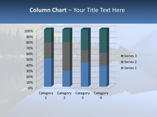 Western Landscape Mountains Symmetry PowerPoint Template