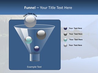 Western Landscape Mountains Symmetry PowerPoint Template
