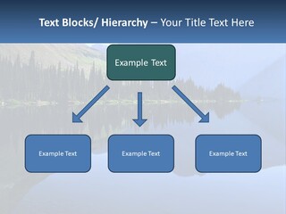 Western Landscape Mountains Symmetry PowerPoint Template